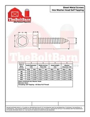 #10 Hex Washer Head Self Tapping Sheet Metal Screws Zinc (Pick Length & Qty)