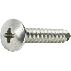 #10 Truss Head Sheet Metal Screws Self Tap Phillips Stainless Steel All Sizes
