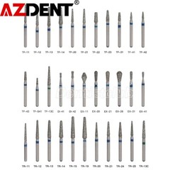 5Pcs/1Pack AZDENT Dental Burs Diamond Burs for High Speed Handpiece FG Burs