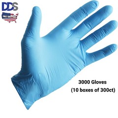 3000PCS 4 Mil Medical Grade Nitrile Exam Latex Free Gloves S/M/L/XL (BRAND NEW)
