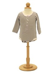 Child Toddler Kids 6 Month Mannequin Dress Form Torso with Wooden Base