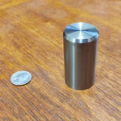 Titanium Round Stock 6Al4V (Gr. 5) Bar Ends – 1.375″ Dia. X 2.250″L