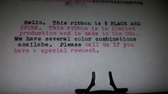 Royal Citadel Manual Typewriter Ribbon with custom color options