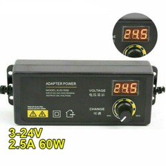 Adjustable power supplies Voltage 3 to 24V AC/DC Switch Power LED Display