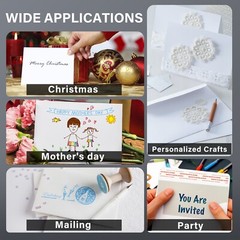 White Invitation Paper Envelope A4 4.25″x6.25″ Self Seal for 4×6 Card Photo 50PK