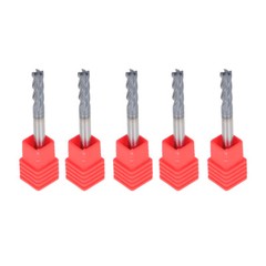 5Set 3/16″ 4 Flute 2″ Overall Length Regular Carbide End Mill TiALN COATED New