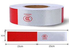 Reflective Tape CONSPICUITY Trailer Safety Warning Sign Auto Truck Red White NEW