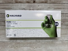 HALYARD PUREZERO LIMON-XTRA Nitrile Exam Gloves *1 CASE* Size: XSMALL *See Date*