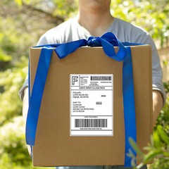 100-1000 Shipping Labels 8.5×5.5 Half Sheet Self Adhesive Round 2 Per Sheet