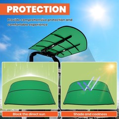 Tuff Top Tractor Canopy 52″ X 52″ For John Deere 2″ x 2″ or 2″ x 3″ ROPS Green