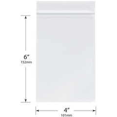 Plymor 4″ x 6″, 4 Mil Heavy Duty Zipper Reclosable Plastic Bags