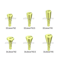 Dental Healing Abutment Caps RC NC ∅4.5/5/6.0 Titanium Fit Straumann ITI