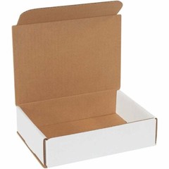 50 8″ x 6″ x 2″ White Corrugated Mailers Die Cut Tuck Flap Boxes Free Shipping