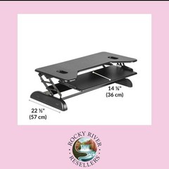 Stand-Sit Adjustable Height Desk Converter | VariDesk® Cube Plus® 40 | 49884 |