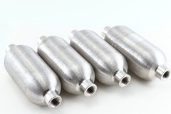 Sample cylinder 150CC, Swagelok 304L-HDF4-150, 1/4 NPT double ended.