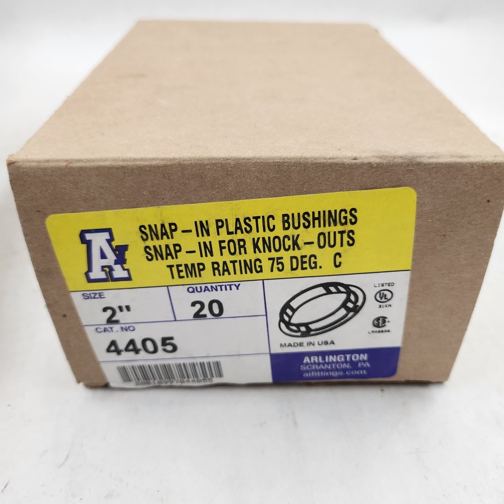 NEW [Qty-20] ARLINGTON 4405 2” Snap-In Plactic Bushings _MULTIPLE BOXES IN STOCK