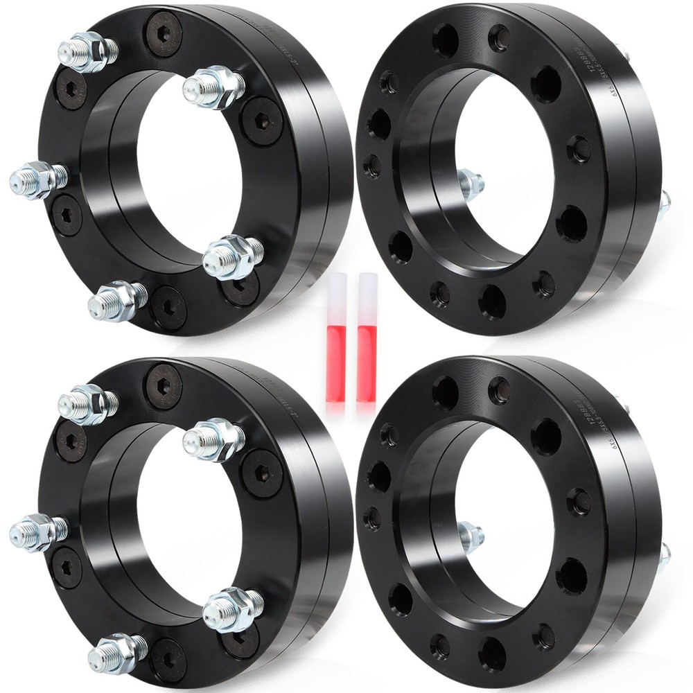4Pcs 2 inch Wheel Adapters 6×5.5 to 5×5.5 14×1.5 Studs Escalade ESV 99-00 02-23