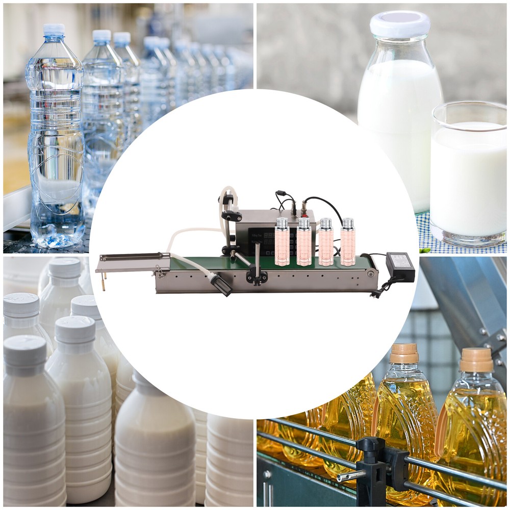Single Head Automatic Liquid Filling Machine Electric Bottle Filler Stainless