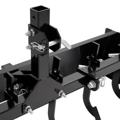Powder Coated Steel 55″ Box Blade Scraper W/6 Scarifier Shank For Cat 0 Cat 1
