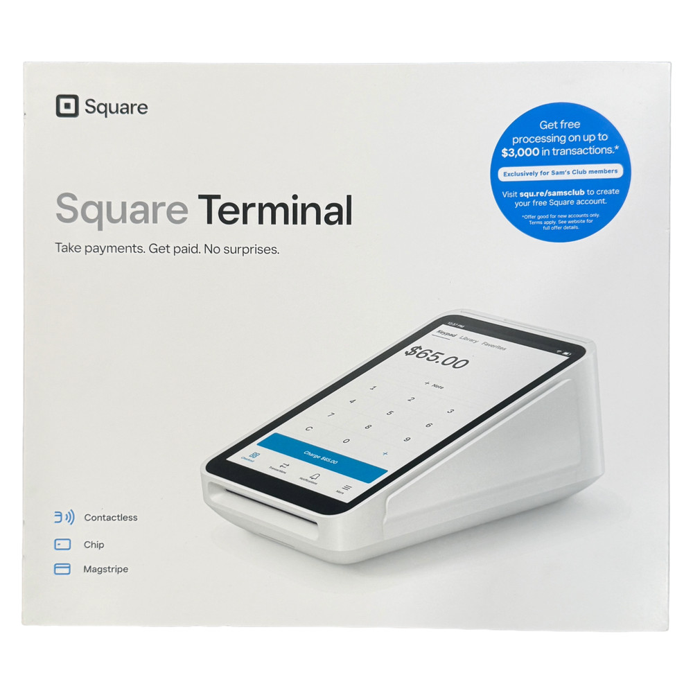 Square Terminal POS Credit Card Machine Contactless Card Reader Receipt Printer