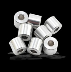 Precision USA Aluminum Spacer Bushing 1/2″ OD x 1/4″ ID Fits M6 & 1/4″ bolts