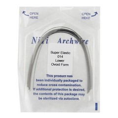 100pcs Dental Orthodontic Arch Wire Niti Stainless Steel Round Rectangular Ovoid