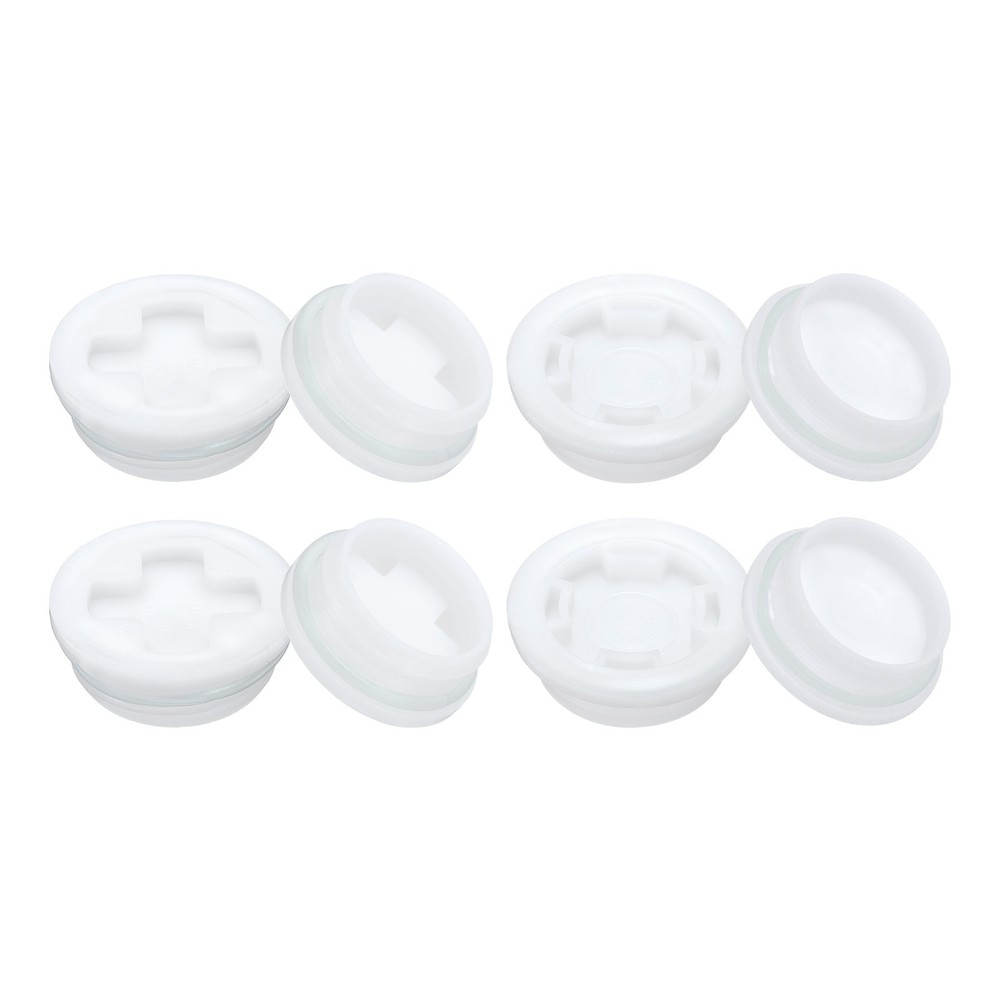 4Pcs Coarse Thread 4Pcs Fine Thread Bung Plug Bung Cap for Plastic Drums