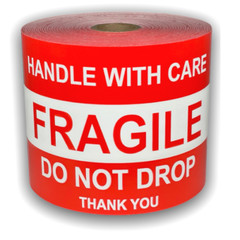 3×5-inch Fragile / Do Not Drop / Thank You Stickers Shipping Pallet 300 Labels