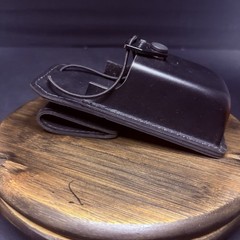 Safariland Swivel Radio Carrier 762-5-2 Plain Black Leather 1.65″x 2.25″x 3.50″