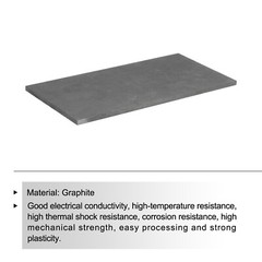 Graphite Block Ingot Rectangle Graphite Electrode Plate 200x100x5mm