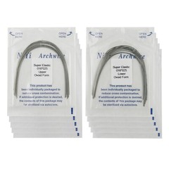 100PCS Dental Orthodontic Arch Wire Niti Super Elastic Round Rectangular Ovoid