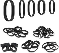 62Pcs Tactical Heavy Duty Elastic Wide Thick UV Heat Cold Resistant Rubber Bands