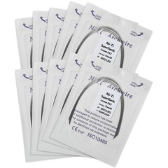 10pcs/pk Dental Orthodontic Super Elastic NITI Arch Wire Round/Ovoid FDA