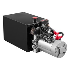 Uimoso 12 Quart Double Acting Hydraulic Pump Dump Trailer Power Unit DC 12V