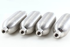 Sample cylinder 150CC, Swagelok 304L-HDF4-150, 1/4 NPT double ended.