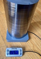 Silicon Si Crystal Ingot Wafer Material 23lbs 14oz 9 1/2”Tall x 6 1/4” diameter