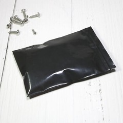 100 Flat Black Poly QuickQlick™ Bags Repacking Pouches w/ a Variety of Sizes