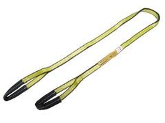 1″ x 3 ft Web Lifting Sling Tow Strap 2-ply Eye & Eye Tagged Rated (2 Pack)