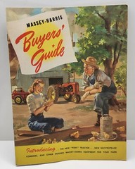 Vtg 1950’s? Massey Harris Tractor Equipment Buyer’s Guide Sales Catalog Book
