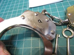 1 set – Peerless Model 700C Standard Nickel Handcuff (PEE4710) Cuffs NEW in Box