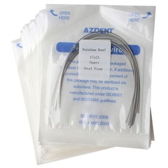 AZDENT Dental Stainless Steel Rectangular Arch Wires Nature Form / Oval Form