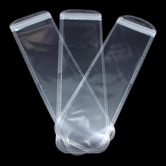 100 Pcs Self Sealing Bag with Hang Hole Resealable Zip Storage Lock Clear Pla…