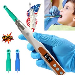 Dental Cordless Electric Hygiene Prophy Handpiece 360° Swivel + 2 Prophy Angles