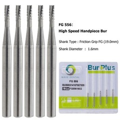 Wave Dental Carbide Bur FG330 Round 1/4 2 4 6 8 557 Friction Grip High Speed Bur