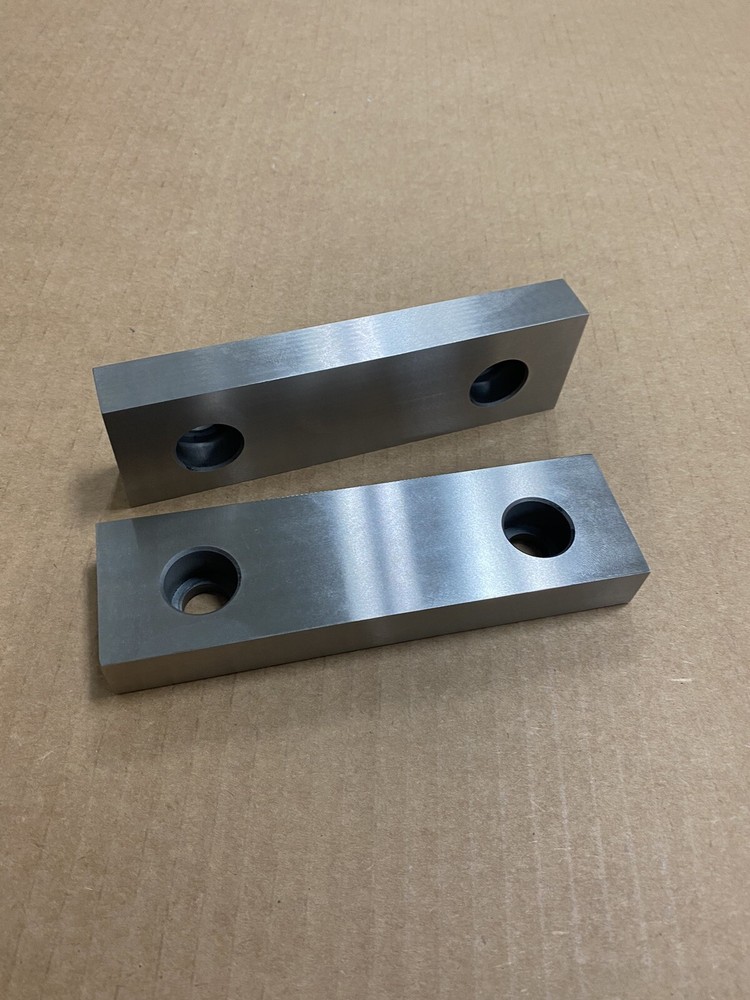 (2) 6” Jaws For Kurt Vises 4140 Hardened Steel & Precision Ground Made In USA