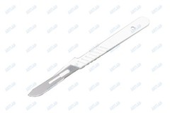 10 LOT STERILE DISPOSABLE SCALPELS #15 SINGLE USE – DENTAL,SURGICAL,DERMAPLANING