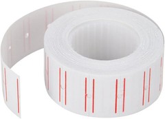 MFLABEL 10 Rolls 6000 White Price Gun Labels for Mx-5500 – with Double Red Line