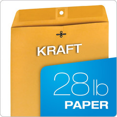 Clasp Envelopes, Brown Kraft, 10 X 15 Inches, Box of 100 (37898)