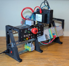 XL PLC Trainer DIN Rail Stand: Allen-Bradley/Siemens/Omron/Mitsubishi/Schneider