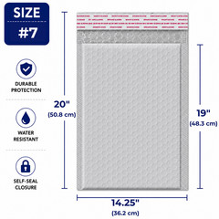 Poly Bubble Mailers Cushion Shipping Envelopes Self Adhesive Mailers Bags Gray
